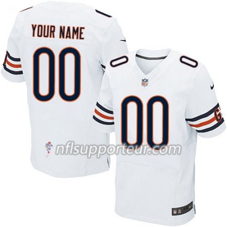 Maillot Homme Chicago Bears Personnalisé Blanc